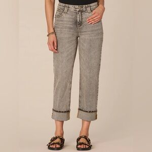 Democracy "Ab"solution High Rise Round Up Cuffed Boyfriend Petite Jeans
